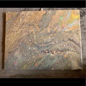 Acrylic pour painting 11x14
